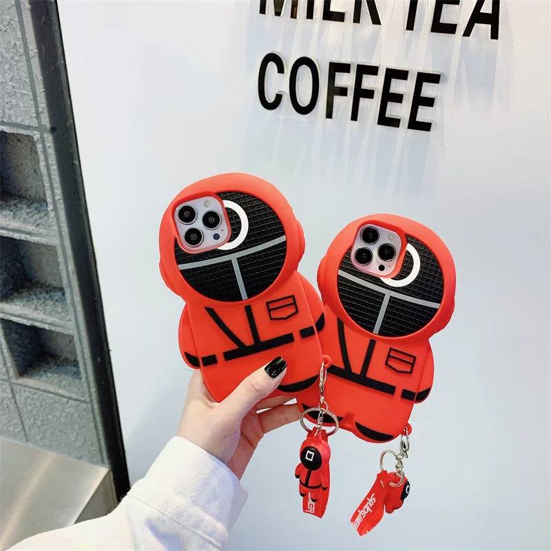 Korea Japan 3D Squid Game Silicone Phone Case For iPhone 13 12 11 Pro Max 7 8 plus X XR XS Max SE 2 Cute Soft Cover ins Hot Case
Korea Japan 3D Squid Game Silicone Phone Case For iPhone 13 12 11 Pro Max 7 8 plus X XR XS Max SE 2 Cute Soft Cover ins Hot Case