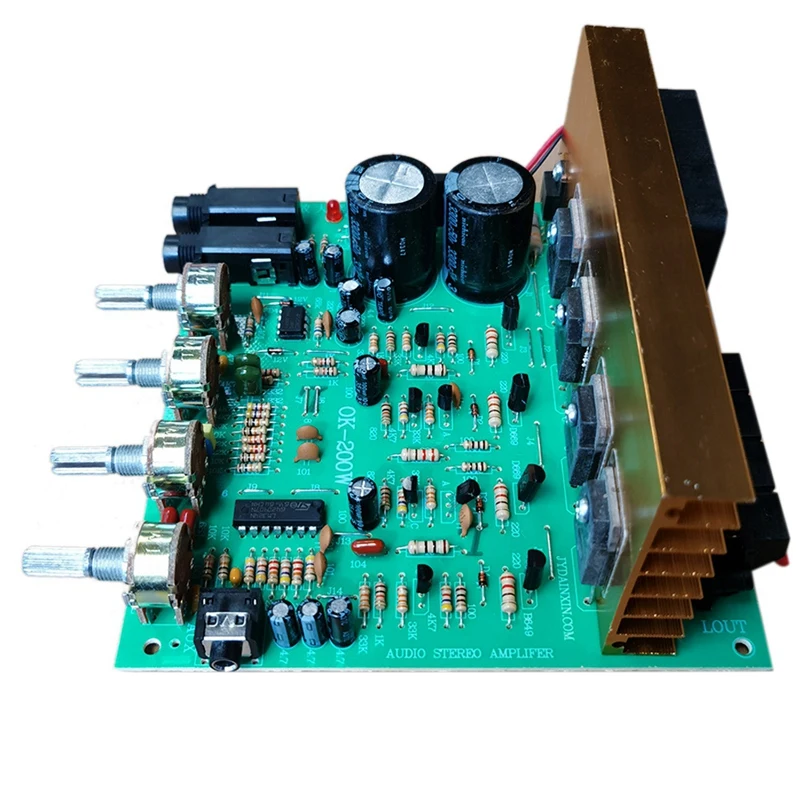 200W 2.0 Audio Power Amplifier Board HIFI Stereo Amplification Digital Reverb Microphone Amplifier Tone Board
200W 2.0 Audio Power Amplifier Board HIFI Stereo Amplification Digital Reverb Microphone Amplifier Tone Board