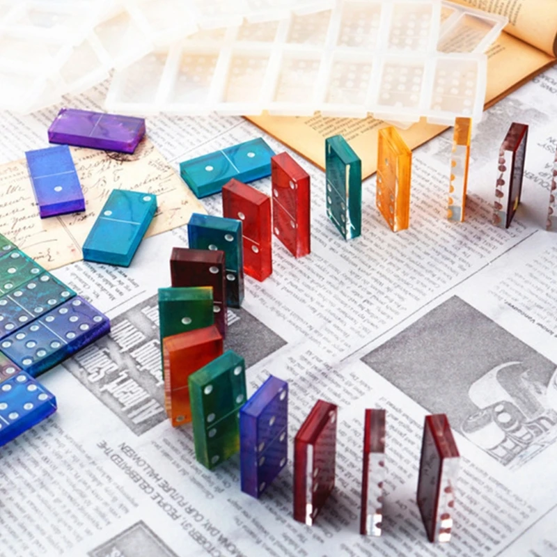 7 Pcs Dominoes Epoxy Resin Mold Domino Game Toys Silicone Mould DIY Crafts Ornaments Jewelry Casting Tools
7 Pcs Dominoes Epoxy Resin Mold Domino Game Toys Silicone Mould DIY Crafts Ornaments Jewelry Casting Tools