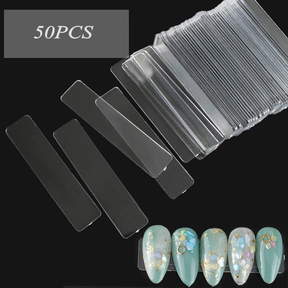 50Pcs False Nail Tips Nail Art Display Stand Transparent Practice Acrylic Gel Polish Holder Strip Manicure Showing Tools
50Pcs False Nail Tips Nail Art Display Stand Transparent Practice Acrylic Gel Polish Holder Strip Manicure Showing Tools
