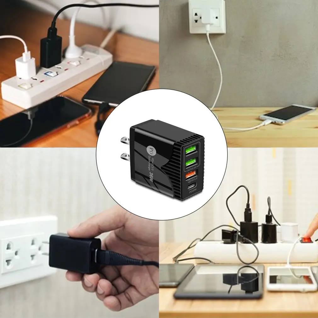 36W Charger PD20W Fast Charge Charger 5V6.2A Charging Head 3A Port + 1C Port Lightweight Mobile Phone Charger
36W Charger PD20W Fast Charge Charger 5V6.2A Charging Head 3A Port + 1C Port Lightweight Mobile Phone Charger