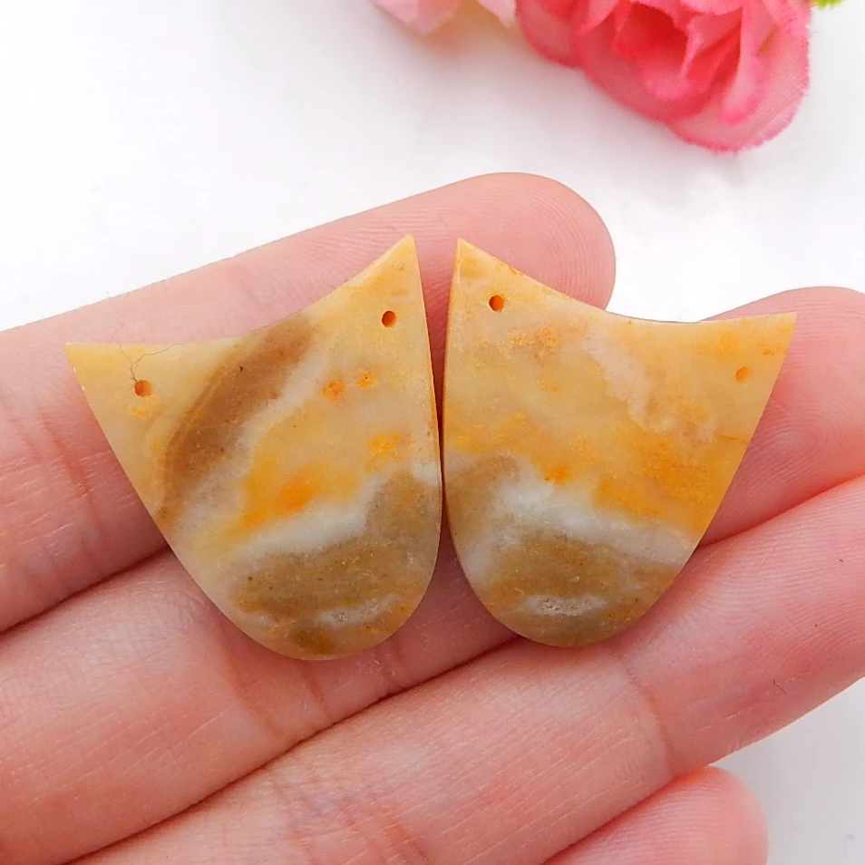 Hot Sale Amazonite Double Hole Earrings Bead, Stone For Earring Making 23x21x4mm6.2g
Hot Sale Amazonite Double Hole Earrings Bead, Stone For Earring Making 23x21x4mm6.2g