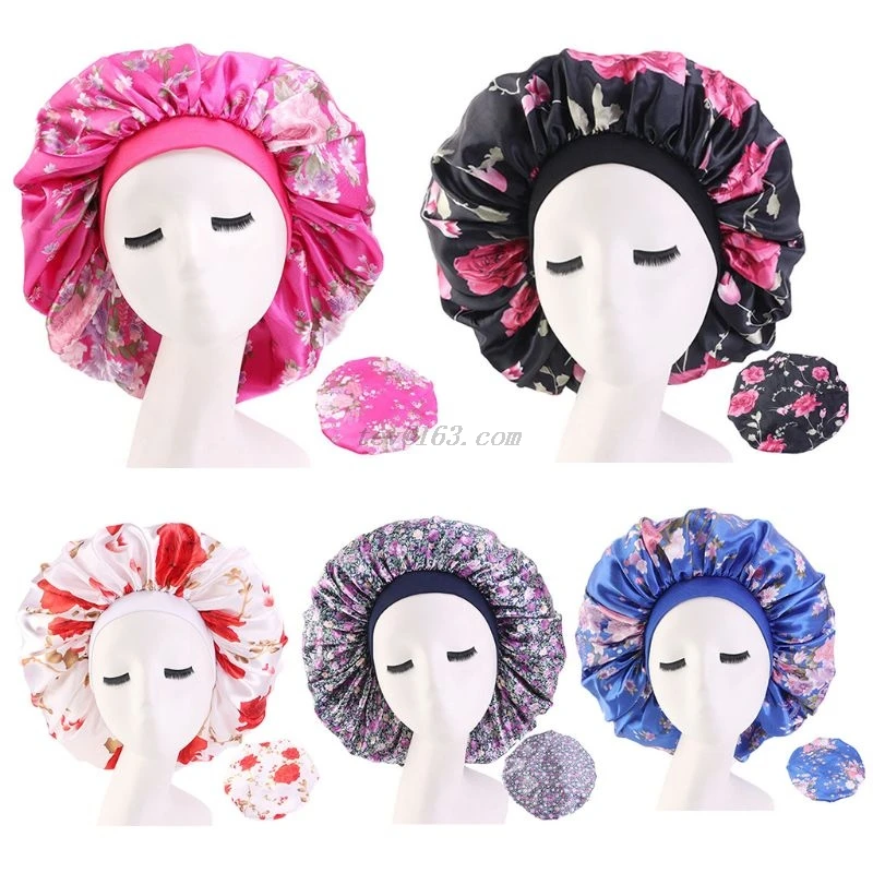 Women Extra Large Satin Bonnet Sleep Night Cap Elastic Wide Band Ethnic Floral Print Jumbo Salon Chemo Cap Long Braids Head Hair
Women Extra Large Satin Bonnet Sleep Night Cap Elastic Wide Band Ethnic Floral Print Jumbo Salon Chemo Cap Long Braids Head Hair
