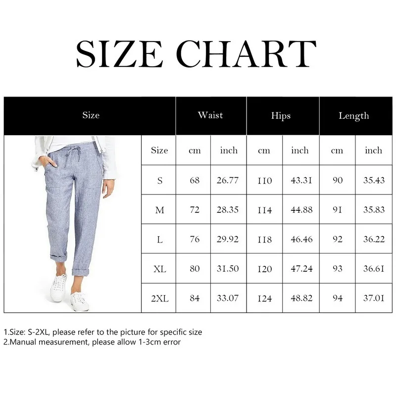 Cotton Linen Pants Women Soft Loose Sports Pants Breathable Slim Ankle Length Trousers Korean Leisure Fitness Pants
Cotton Linen Pants Women Soft Loose Sports Pants Breathable Slim Ankle Length Trousers Korean Leisure Fitness Pants