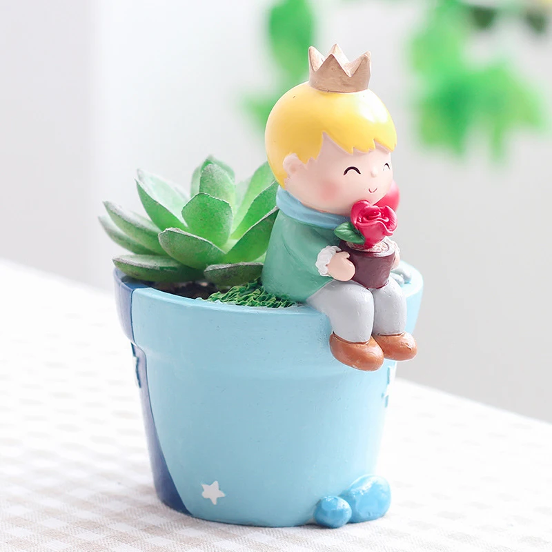 Resin Flower Pot Cartoon Cute Little Prince Shape Flower Pot Potted Home Ornaments F2
Resin Flower Pot Cartoon Cute Little Prince Shape Flower Pot Potted Home Ornaments F2