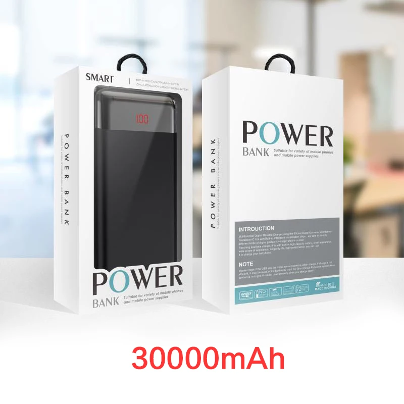 30000mAh Power Bank Fast Charging Portable External Battery Charger Powerbank 30000 mAh For Xiaomi mi 9 iphone Samsung Poverbank
30000mAh Power Bank Fast Charging Portable External Battery Charger Powerbank 30000 mAh For Xiaomi mi 9 iphone Samsung Poverbank