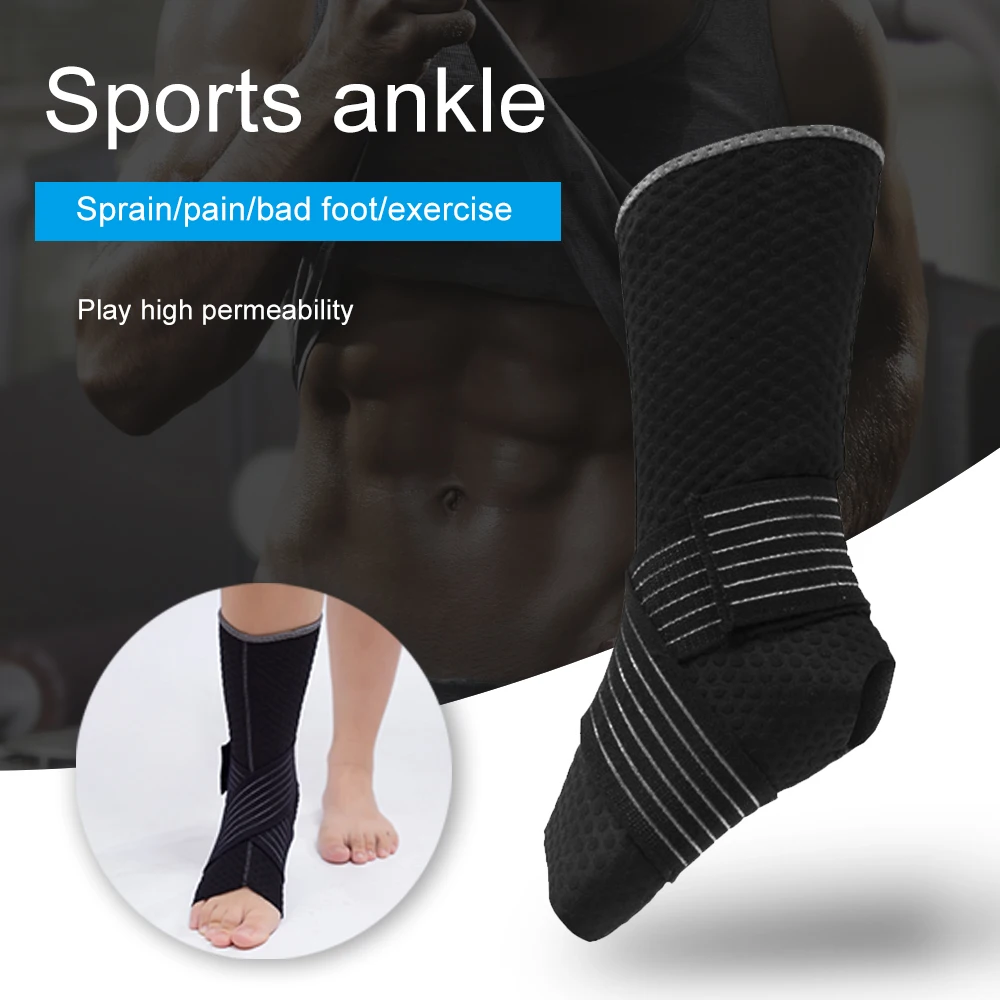 Ankle Brace Elastic Ankle Compression Sleeve with Bandage Ankle Support for Sprain and Heel Pain Relief Outdoor Sports
Ankle Brace Elastic Ankle Compression Sleeve with Bandage Ankle Support for Sprain and Heel Pain Relief Outdoor Sports