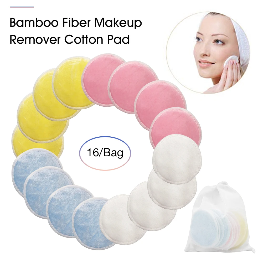 16Pcs Reusable Cotton Pads Makeup Remover Pads Washable Round Bamboo Make Up Pads Cloth Nursing Pads Skin Care Skin Cleaning
16Pcs Reusable Cotton Pads Makeup Remover Pads Washable Round Bamboo Make Up Pads Cloth Nursing Pads Skin Care Skin Cleaning