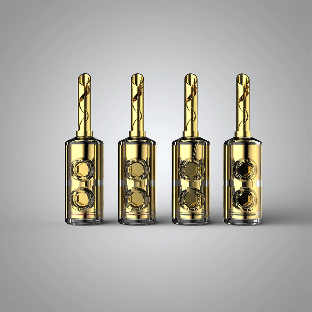New Audiocrast B551g 24k Gold plated BFA banana connector plugs 5mm for Hifi audio AMP CD player Speaker cable
New Audiocrast B551g 24k Gold plated BFA banana connector plugs 5mm for Hifi audio AMP CD player Speaker cable