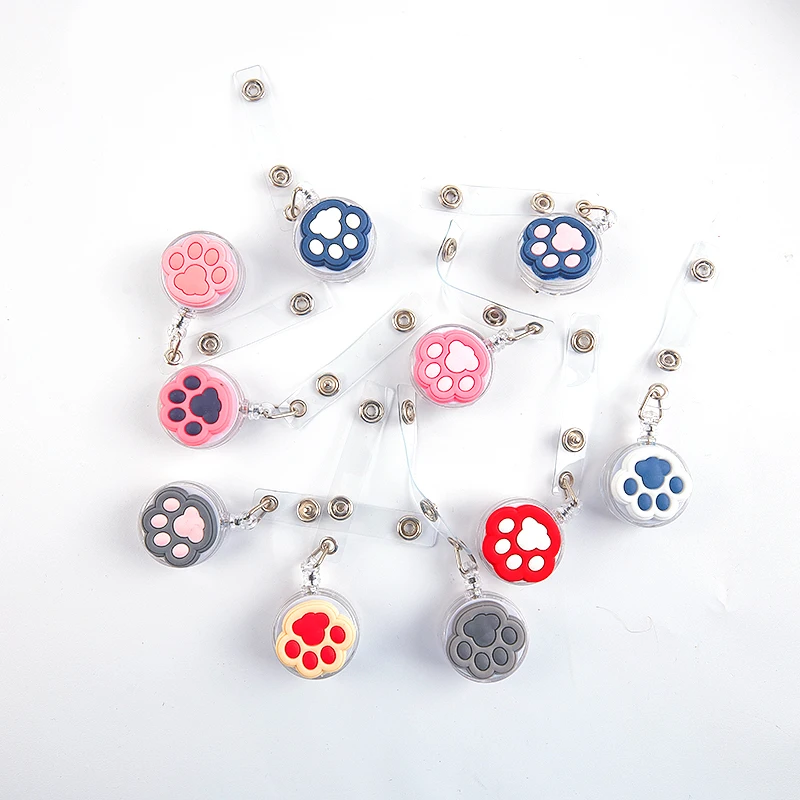 Cat Feet Retractable Badge Holder For Nurses Credencial Name Tag Id Card Holder Lanyards Badge Reel Clip
Cat Feet Retractable Badge Holder For Nurses Credencial Name Tag Id Card Holder Lanyards Badge Reel Clip