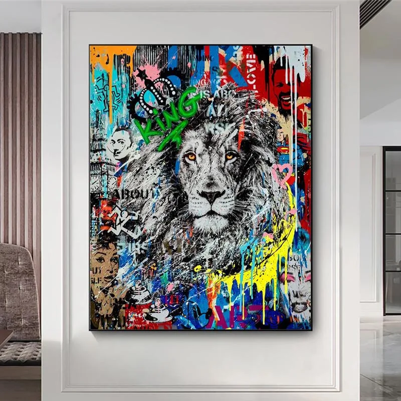 Abstract Graffiti Lion Street Art Posters And Prints Canvas Painting On Wall Art Picture For Living Room Decoration Cuadros
Abstract Graffiti Lion Street Art Posters And Prints Canvas Painting On Wall Art Picture For Living Room Decoration Cuadros