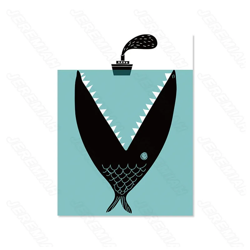 Cartoon Abstract Shark Poster Nordic Style Waterproof Canvas Print Painting Ink Modern Children's Bedroom Decoration
Cartoon Abstract Shark Poster Nordic Style Waterproof Canvas Print Painting Ink Modern Children's Bedroom Decoration