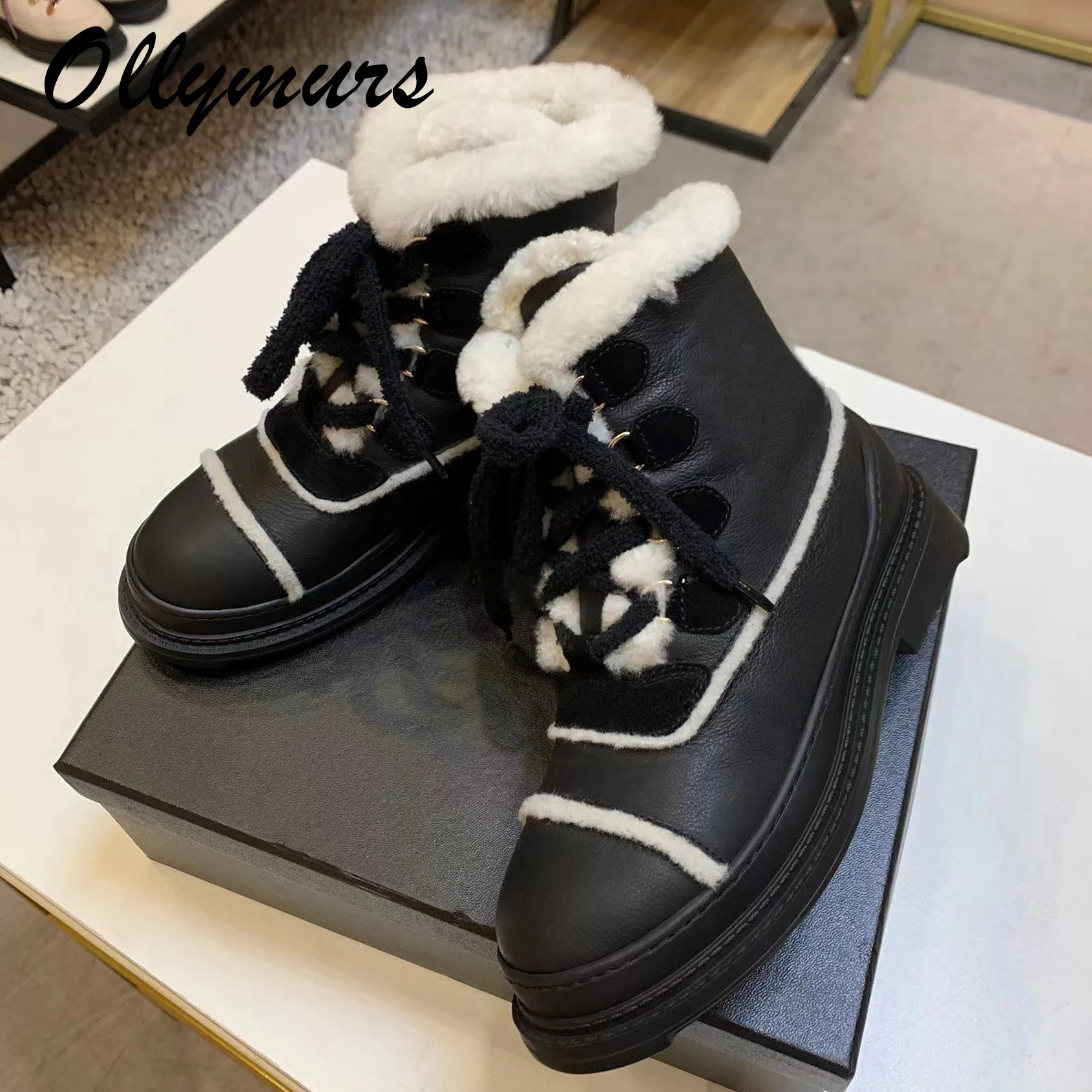 Prowow New Genuine Leather Winter Snow Boots Brand Designer Warm Ankle Boots Female Women Shoes
Prowow New Genuine Leather Winter Snow Boots Brand Designer Warm Ankle Boots Female Women Shoes