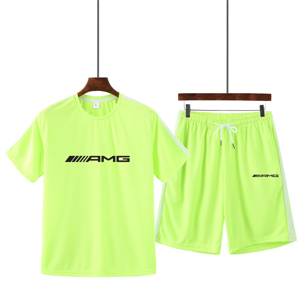 Men's summer hot sale AMG print round neck short sleeve + casual shorts sports running suit male MA04
Men's summer hot sale AMG print round neck short sleeve + casual shorts sports running suit male MA04