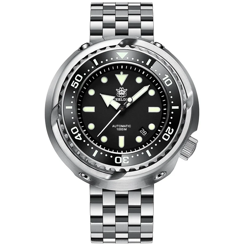 STEELDIVE Big Tuna Automatic Self-Wind Watches Mechanical NH35 316L Ceramic Bezel Watch Men Sapphire Crystal C3 Luminous Watches
STEELDIVE Big Tuna Automatic Self-Wind Watches Mechanical NH35 316L Ceramic Bezel Watch Men Sapphire Crystal C3 Luminous Watches