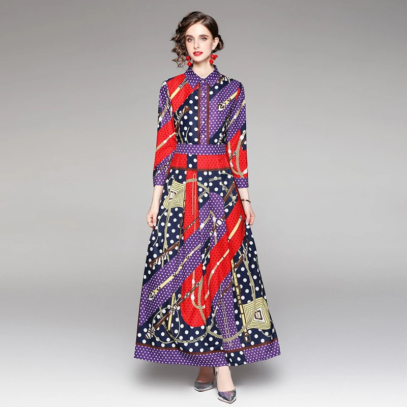 Vestidos De Fiesta 2021 New Fall Fashion Arab Muslim Robe Beach Long Shirt Dresses Multicolor Dots Print Elgant Party Maxi Dress
Vestidos De Fiesta 2021 New Fall Fashion Arab Muslim Robe Beach Long Shirt Dresses Multicolor Dots Print Elgant Party Maxi Dress