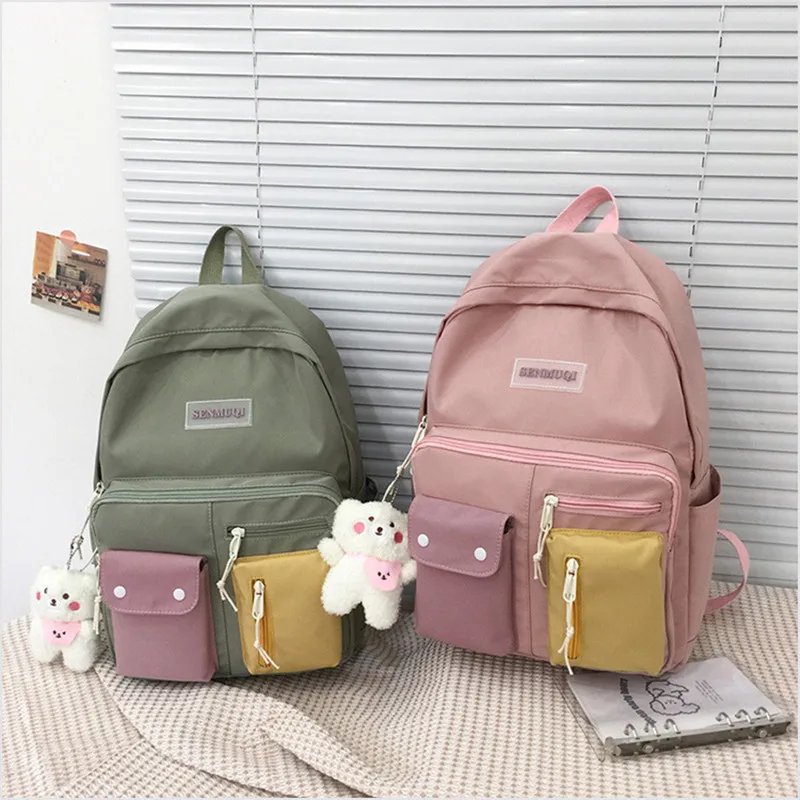 Новинка 2021, корейский вместительный школьный портфель контрастных цветов с двумя карманами для девушек, повседневный студенческий дорожны...
Новинка 2021, корейский вместительный школьный портфель контрастных цветов с двумя карманами для девушек, повседневный студенческий дорожны...