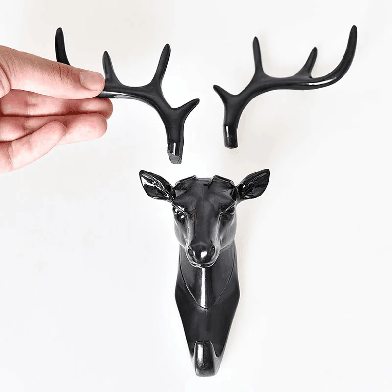 Deer head antler decoration hook clothes hat scarf key rack wall hanging creative wall personality deer head wall key hook 
Deer head antler decoration hook clothes hat scarf key rack wall hanging creative wall personality deer head wall key hook
