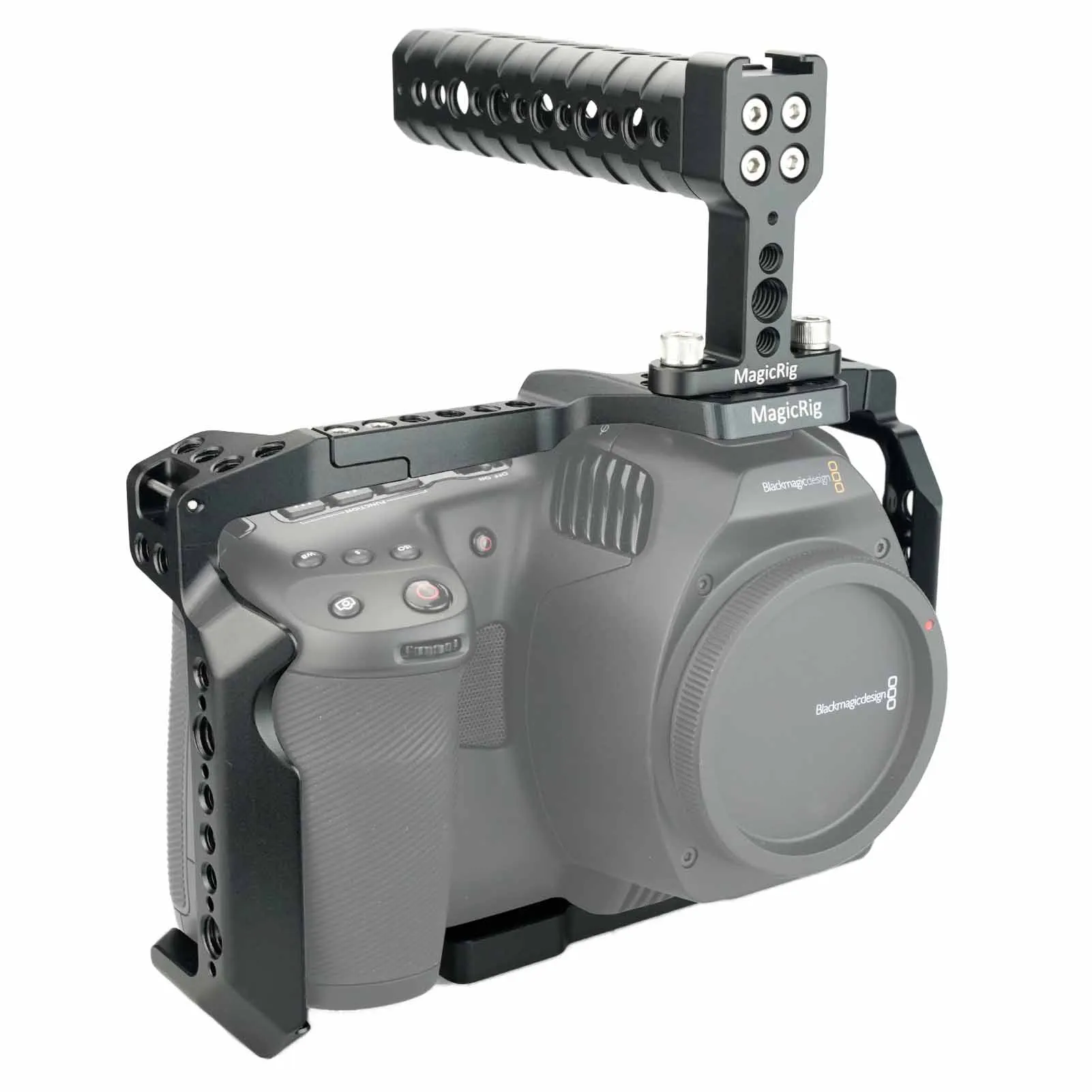 MAGICRIG BMPCC 6K Pro Cage Kit for Blackmagic Design Pocket Cinema Camera 6K Pro With Top Handle Grip
MAGICRIG BMPCC 6K Pro Cage Kit for Blackmagic Design Pocket Cinema Camera 6K Pro With Top Handle Grip