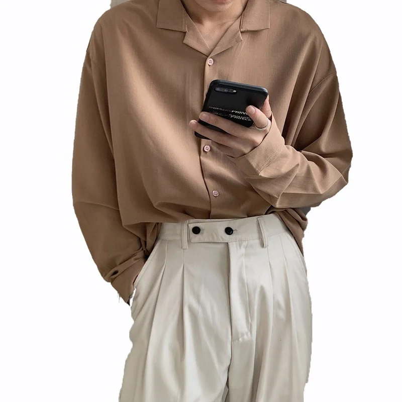 Fashion Shirt 2021 For Men Clothing Casual Solid Color Lovers Four Seasons Neutral Long Sleeves Tidal College Current Blouses
Fashion Shirt 2021 For Men Clothing Casual Solid Color Lovers Four Seasons Neutral Long Sleeves Tidal College Current Blouses
