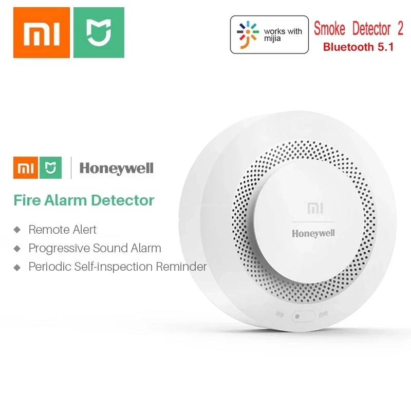 New Xiaomi Mijia Smoke Detector Honeywell Sensor Bluetooth Fire Alarm Audible Visual Alarm Smart Home Remote APP Without Battery
New Xiaomi Mijia Smoke Detector Honeywell Sensor Bluetooth Fire Alarm Audible Visual Alarm Smart Home Remote APP Without Battery