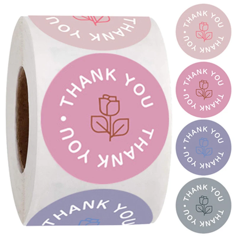 1-Inch Rose Flower Thank You Stickers 200-500 Pcs Decoration Gift Box Packaging Sealing Sticker Mail Label Sticker Stationery
1-Inch Rose Flower Thank You Stickers 200-500 Pcs Decoration Gift Box Packaging Sealing Sticker Mail Label Sticker Stationery
