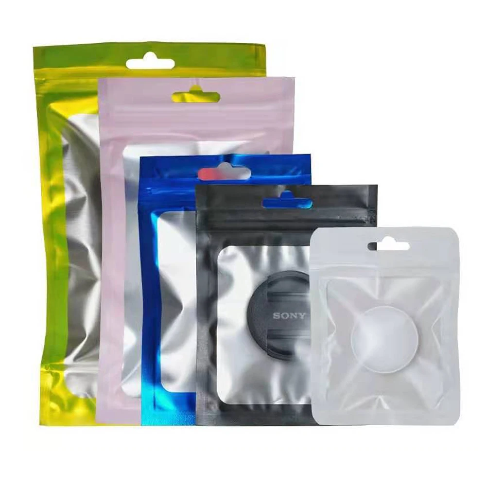 100Pcs Glossy Mylar Foil Zip Lock Stand Up Bag Self Grip Seal Tear Notch Resealable Food Snack Tea Storage Pack Pouches 
100Pcs Glossy Mylar Foil Zip Lock Stand Up Bag Self Grip Seal Tear Notch Resealable Food Snack Tea Storage Pack Pouches