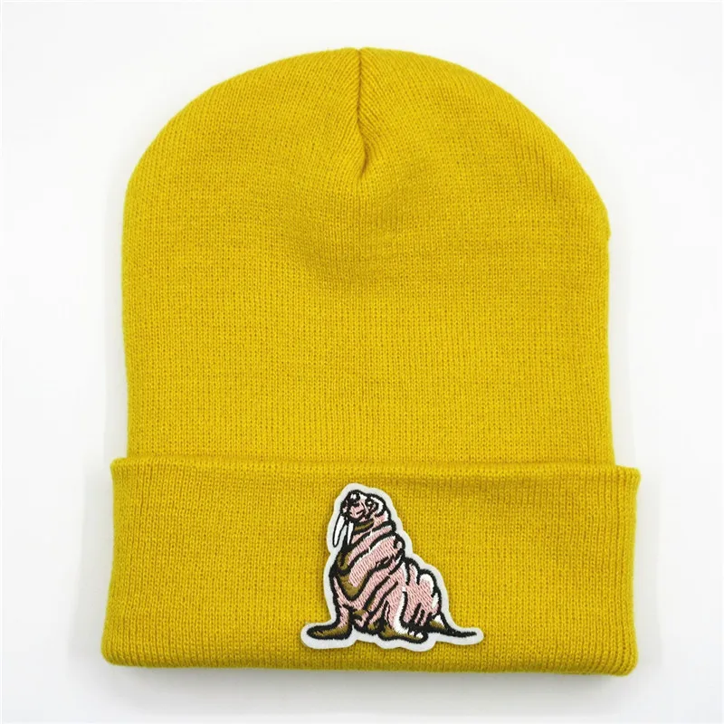 2019 Sea lion embroidery Thicken knitted hat winter warm hat Skullies cap beanie hat for men and women 103
2019 Sea lion embroidery Thicken knitted hat winter warm hat Skullies cap beanie hat for men and women 103
