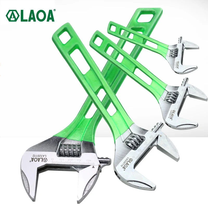 LAOA Adjustable Wrench Long Handle Lightweight Large Opening Adjustable Mouth Bathroom Small Wrench Multifunctional Wrench
LAOA Adjustable Wrench Long Handle Lightweight Large Opening Adjustable Mouth Bathroom Small Wrench Multifunctional Wrench