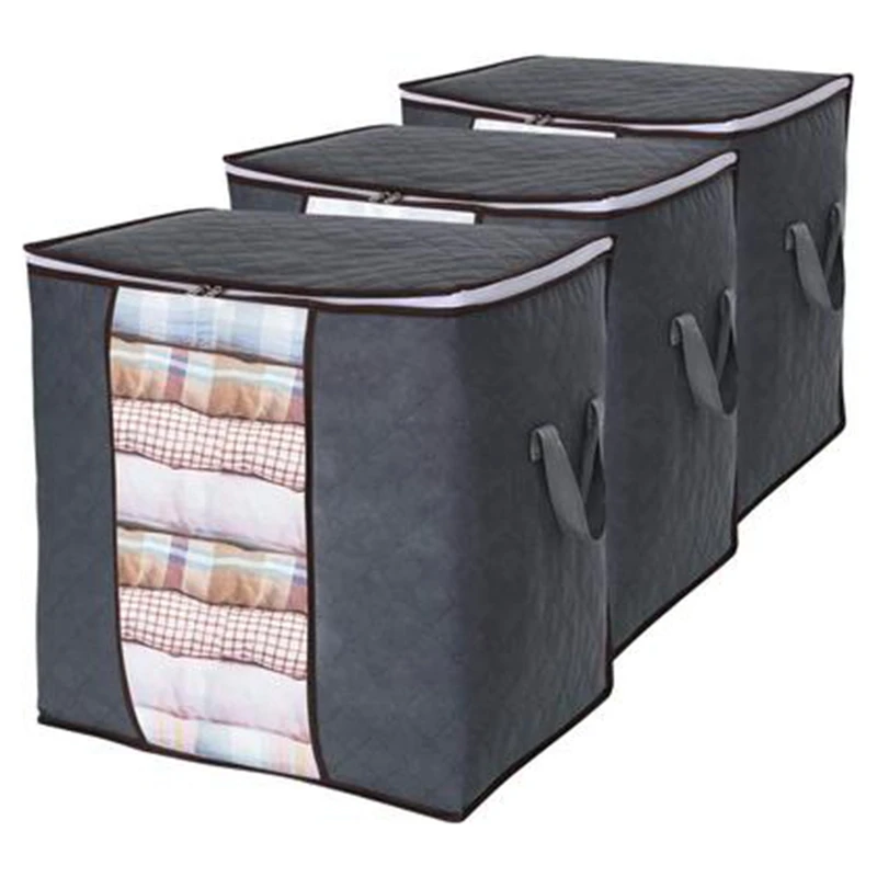 Professional Comforter Storage Bag 4PCS Large Capacity Organizer with Handle Thick Fabric for Clothes, Blankets, Bedding
Professional Comforter Storage Bag 4PCS Large Capacity Organizer with Handle Thick Fabric for Clothes, Blankets, Bedding