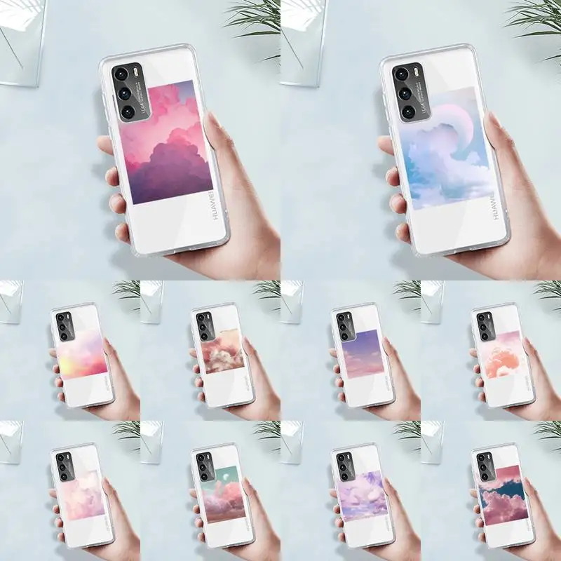 Sweet sky pink Cloud Great art printing Phone Case Transparent For Huawei MATE P 40 30 20 10 pro plus lite X 5G Soft TPU bags
Sweet sky pink Cloud Great art printing Phone Case Transparent For Huawei MATE P 40 30 20 10 pro plus lite X 5G Soft TPU bags
