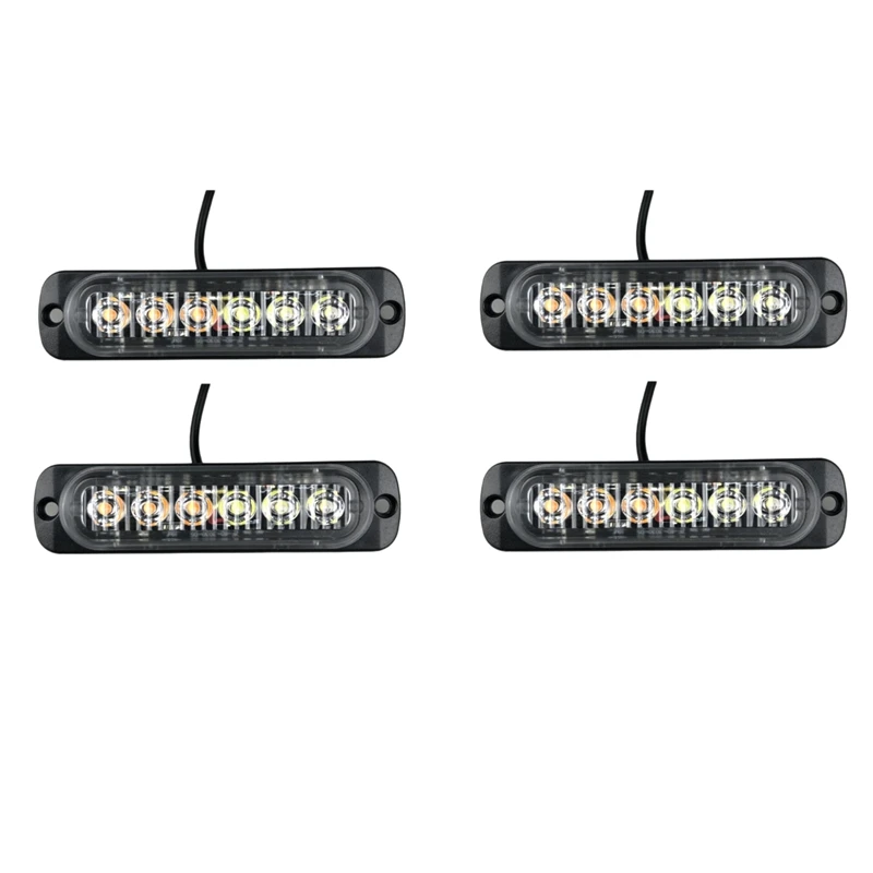 12-24V Highlight Single Row 6LED Truck Warning Light Motorcycle Modified Flashing Light Strobe Light 4Pcs 
12-24V Highlight Single Row 6LED Truck Warning Light Motorcycle Modified Flashing Light Strobe Light 4Pcs