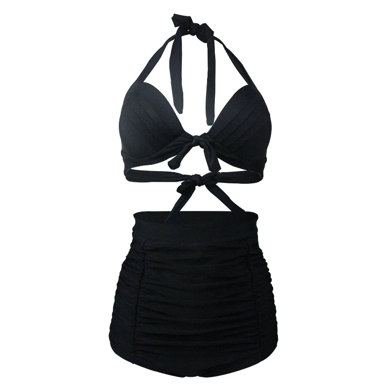2021 Summer Belly-covering Swimsuit Strap High-waist Bikini Solid Color Split Swimsuit Women Bathing Suit Women Sexy Beachwear
2021 Summer Belly-covering Swimsuit Strap High-waist Bikini Solid Color Split Swimsuit Women Bathing Suit Women Sexy Beachwear