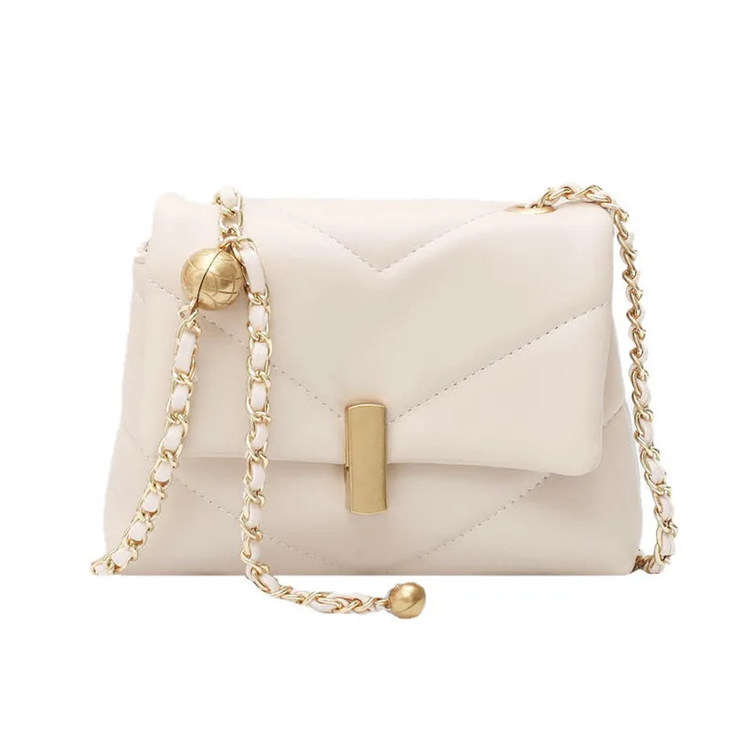 2021 New Arrivals Women Shoulder Bag For Female PU Leather White Solid Color Soft Surface Design Fashion Girl's Latch Chain Bag
2021 New Arrivals Women Shoulder Bag For Female PU Leather White Solid Color Soft Surface Design Fashion Girl's Latch Chain Bag