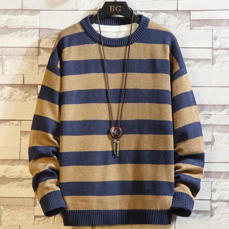 5XL 4XL 3XL Oversized Men Sweater 2020 New Winter Thick Warm Mens Pullover Sweaters Fashion Pull Homme Male Striped Knit Jumper
5XL 4XL 3XL Oversized Men Sweater 2020 New Winter Thick Warm Mens Pullover Sweaters Fashion Pull Homme Male Striped Knit Jumper