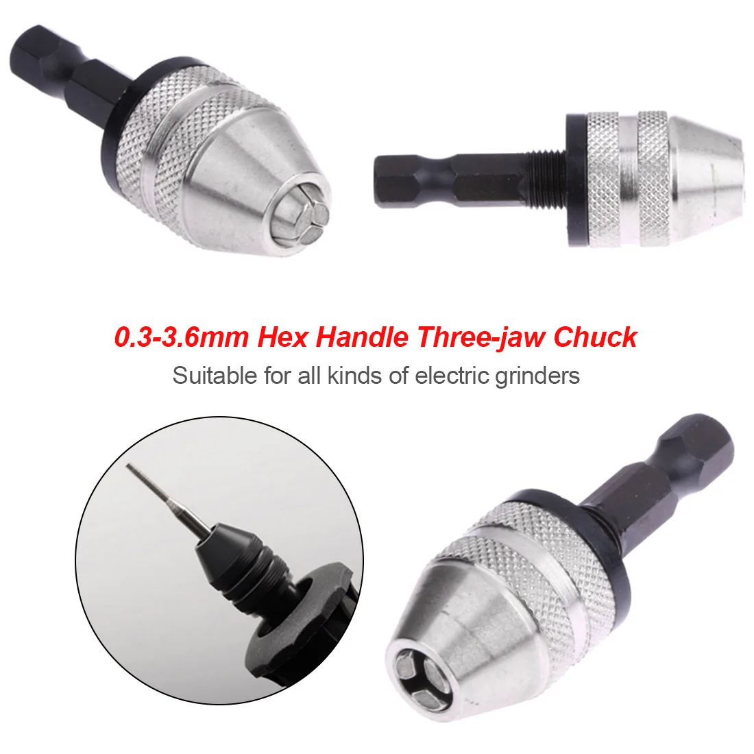 0.3-3.6mm Drill Chuck Electric Drill Bits Adapter Motor Shaft Mini Chuck 1/4" Hex Shank Quick Change Adapter Converter 2021
0.3-3.6mm Drill Chuck Electric Drill Bits Adapter Motor Shaft Mini Chuck 1/4" Hex Shank Quick Change Adapter Converter 2021