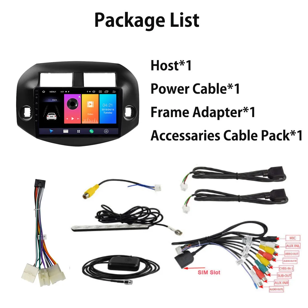 Android 9.0 Car Radio Multimedia Video Player GPS Navigation For Toyota RAV4 3 XA30 2007 2008 2009 2010 2011 2012 Mirror Link BT
Android 9.0 Car Radio Multimedia Video Player GPS Navigation For Toyota RAV4 3 XA30 2007 2008 2009 2010 2011 2012 Mirror Link BT