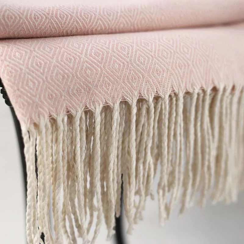 Одеяло Из искусственной шерсти с кисточками декоративный диван плед кондиционер