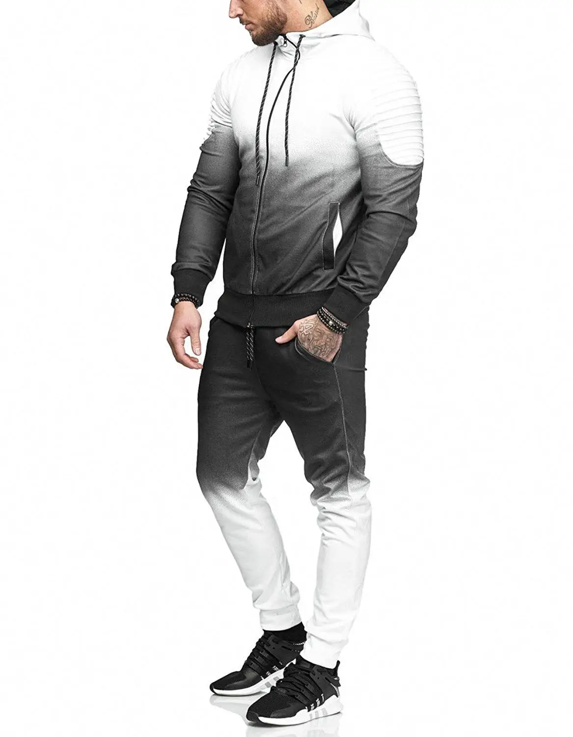 Unisex Men's Hoodie Tracksuit 2 Piece Set Gradient Color Hoodies Men Sweatshirt Jacket and Pants Sportswear Men Sets
Unisex Men's Hoodie Tracksuit 2 Piece Set Gradient Color Hoodies Men Sweatshirt Jacket and Pants Sportswear Men Sets