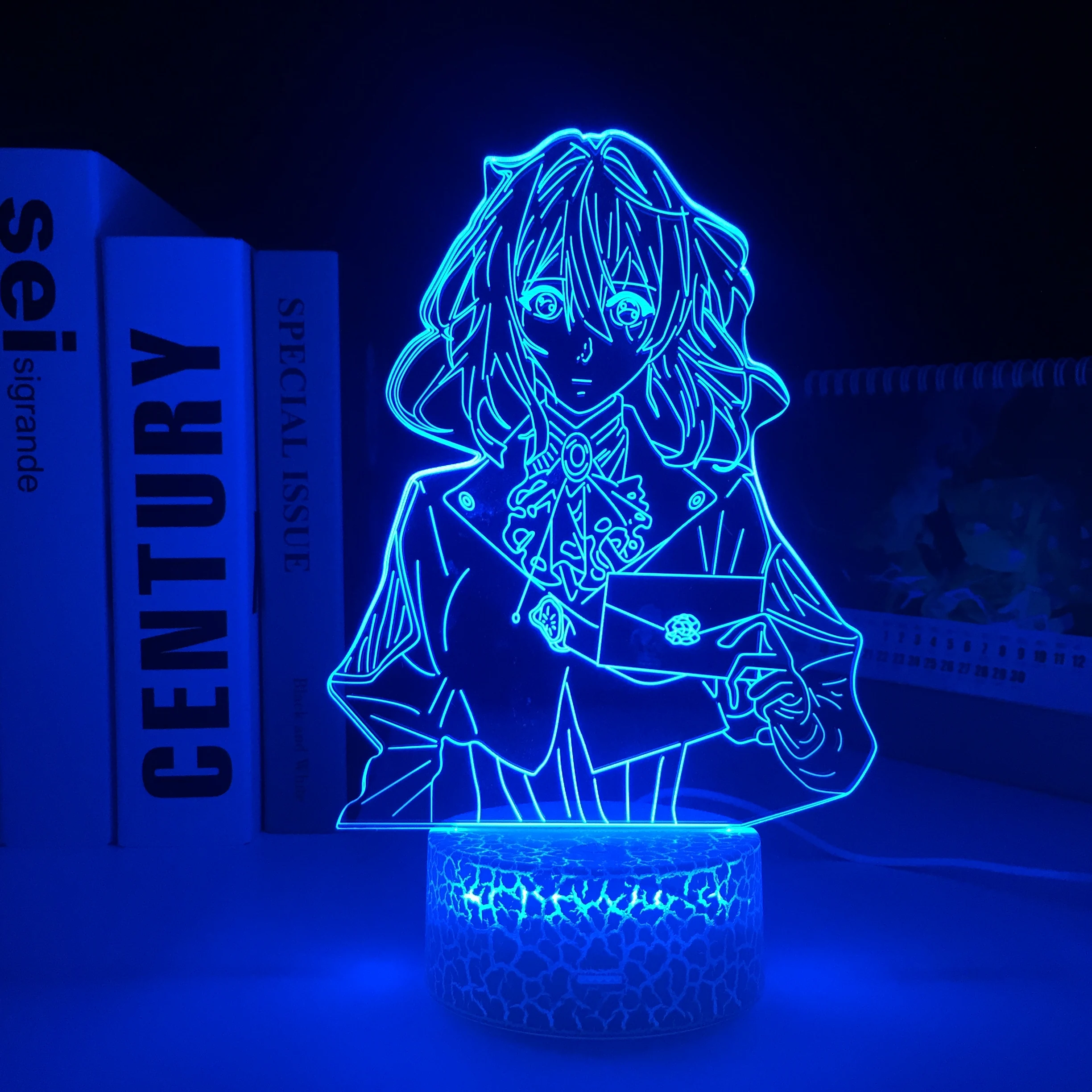 Violet Evergarden Anime Acrylic 3D LED White Base Lamp for Bedroom Decor Room Nightlight Child Birthday Gift Manga 3D Light
Violet Evergarden Anime Acrylic 3D LED White Base Lamp for Bedroom Decor Room Nightlight Child Birthday Gift Manga 3D Light