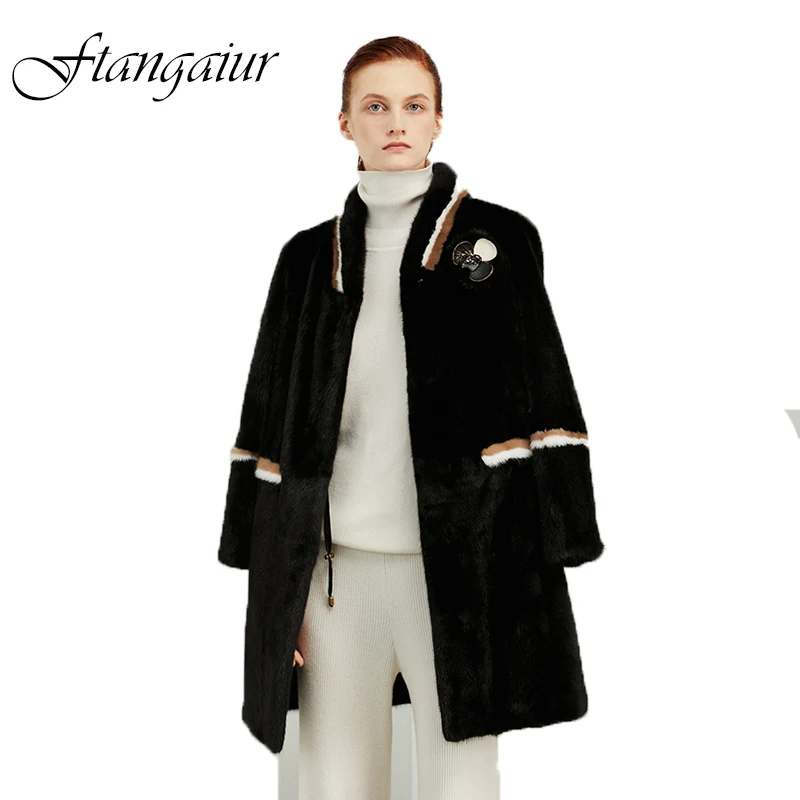 Ftangaiur Winter Import Purple Standard Velvet Mink Fur Coat Women V-Neck Patchwork Striped Natural Real Mink Fur Coats
Ftangaiur Winter Import Purple Standard Velvet Mink Fur Coat Women V-Neck Patchwork Striped Natural Real Mink Fur Coats