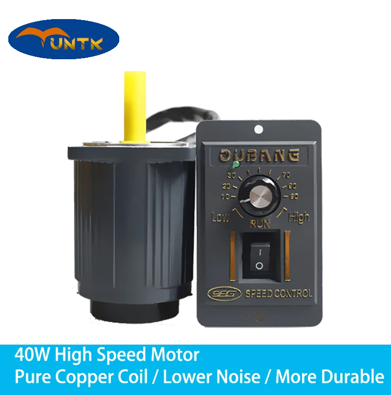 40W AC Electric Motor With Regulator 5IK40RGN-C Adjustable High Speed Asynchronous High Torque Deceleration
40W AC Electric Motor With Regulator 5IK40RGN-C Adjustable High Speed Asynchronous High Torque Deceleration