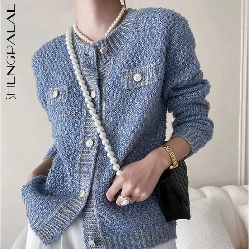 SHENGPALAE Simple Solid Color Knitted Cardigan Women's Autumn 2021 New Loose Single Breasted Long Sleeve Sweater Coat 5E3327
SHENGPALAE Simple Solid Color Knitted Cardigan Women's Autumn 2021 New Loose Single Breasted Long Sleeve Sweater Coat 5E3327