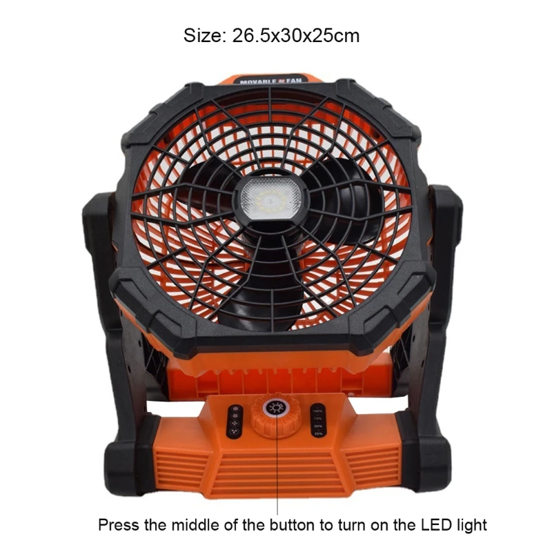 67JA Camping Fan with LED Lamp 14400mAh USB Power Bank 3 Lighting Modes for Outdoor Camping Hiking Car Repairing Emergency
67JA Camping Fan with LED Lamp 14400mAh USB Power Bank 3 Lighting Modes for Outdoor Camping Hiking Car Repairing Emergency