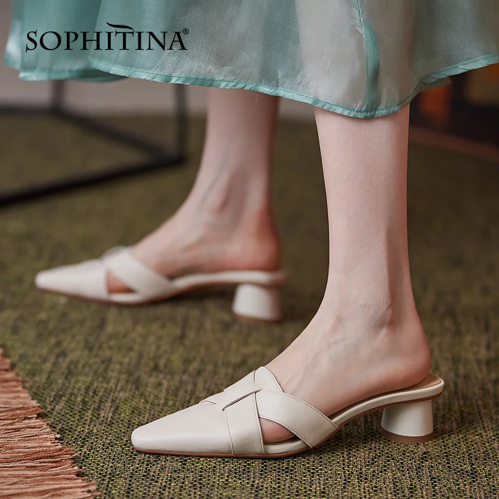 SOPHITINA стильные женские тапочки; Верхняя одежда; Сезон лето с закрытым носком и на среднем каблуке Обувь на полой подошве; Дизайн повседневны...
SOPHITINA стильные женские тапочки; Верхняя одежда; Сезон лето с закрытым носком и на среднем каблуке Обувь на полой подошве; Дизайн повседневны...