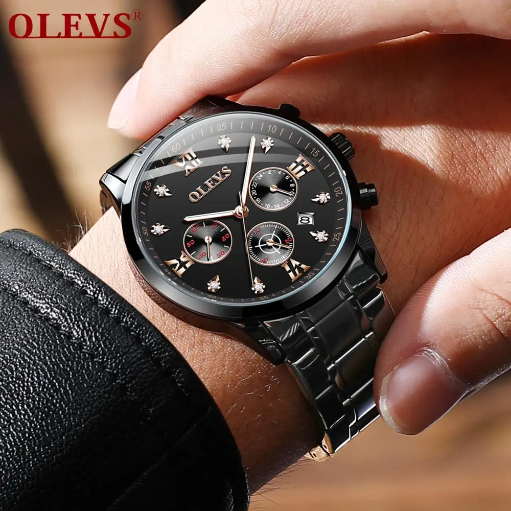 Chronograph Men Watches Luxury Brand Wristwatch For Male Waterproof Sport Quartz Men's Clock Relogio Masculino Auto Date 
Chronograph Men Watches Luxury Brand Wristwatch For Male Waterproof Sport Quartz Men's Clock Relogio Masculino Auto Date