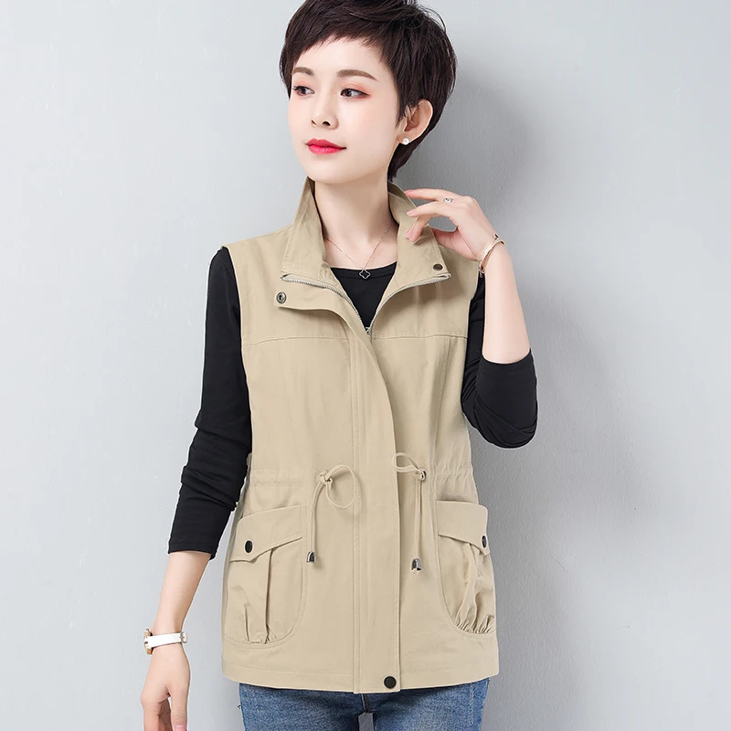 Fashion Femme Short Vest Coat Women 2021 Spring Autumn korean Style Sleeveless Jacket Loose Black Waistcoat Female G1091
Fashion Femme Short Vest Coat Women 2021 Spring Autumn korean Style Sleeveless Jacket Loose Black Waistcoat Female G1091