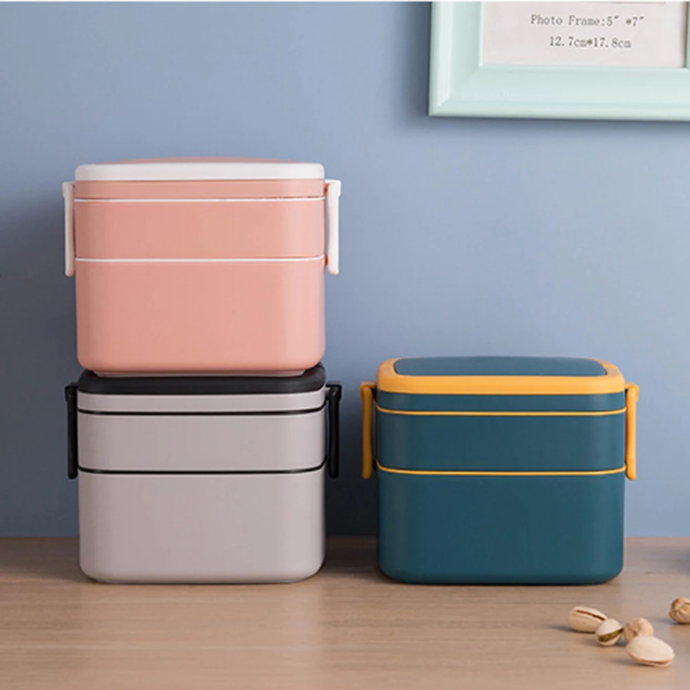 2-Tier Bento Lunch Box Square/Round Stackable Lunch Container Microwave Safe With A Spoon Portable Lunch Box Kitchen Tools
2-Tier Bento Lunch Box Square/Round Stackable Lunch Container Microwave Safe With A Spoon Portable Lunch Box Kitchen Tools