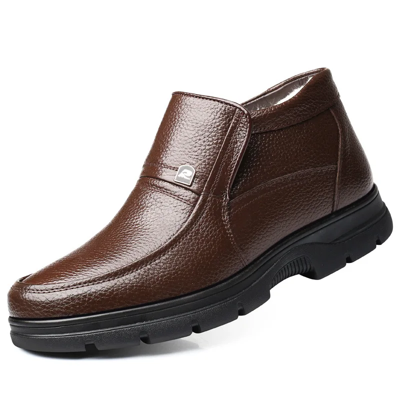 2019 New Fashion Men Work Leather Boots Cold Winter Warm Men Snow Boots Genuine Leather Shoes Men's Wool Cotton Boots Footwear
2019 New Fashion Men Work Leather Boots Cold Winter Warm Men Snow Boots Genuine Leather Shoes Men's Wool Cotton Boots Footwear