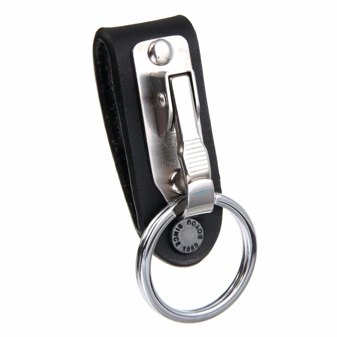 1PC Hanging Leather Keychain Stainless Steel Detachable Keychain Waist Belt Clip Buckle Key Ring Holder 7cm*2cm
1PC Hanging Leather Keychain Stainless Steel Detachable Keychain Waist Belt Clip Buckle Key Ring Holder 7cm*2cm